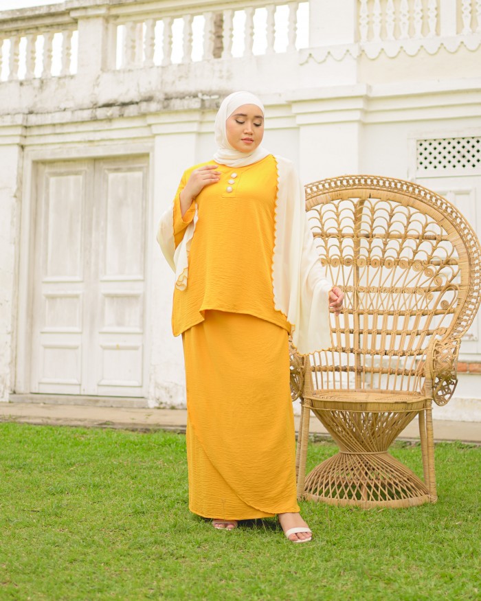 Nona Asiah Kurung Kedah (Mustard)